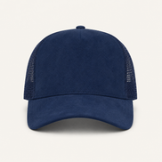 Red Suede Trucker Cap