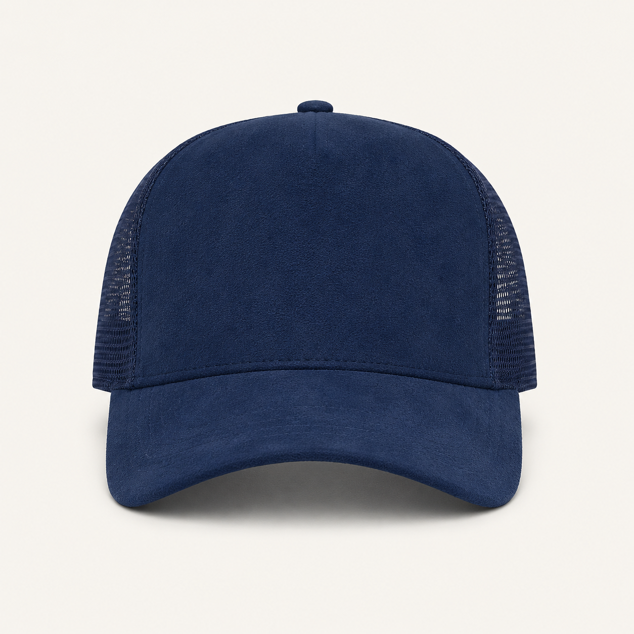 Red Suede Trucker Cap
