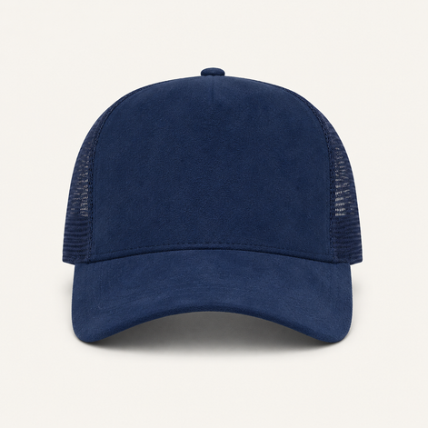 Red Suede Trucker Cap