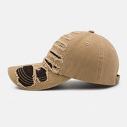 Distressed Khaki Baseball Cap