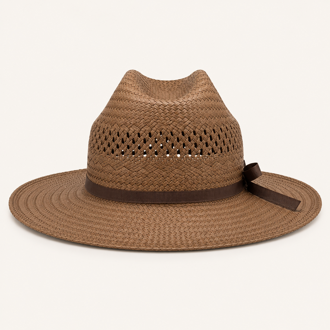 Vented Straw Fedora Hats