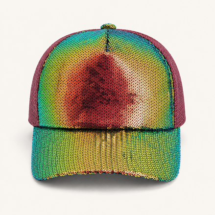 Iridescent Sequin Baseball Cap