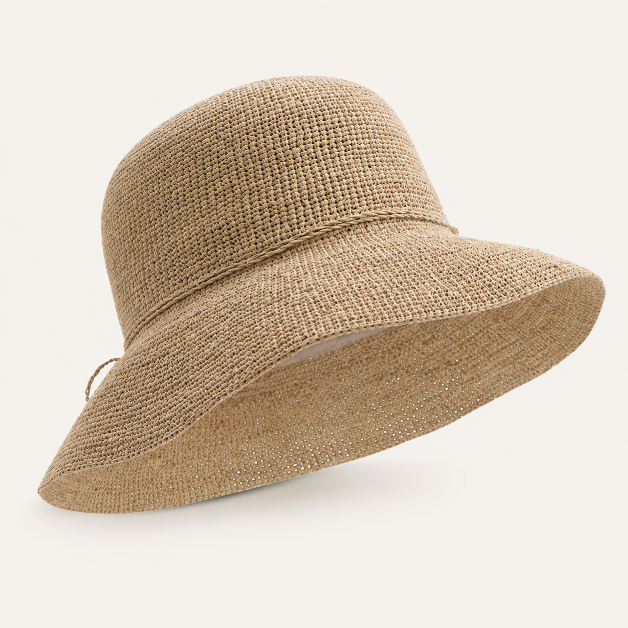 Bowknot Straw Cloche Hats