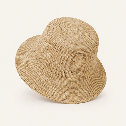 Woven Straw Bucket Hats
