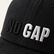 Washed Denim Typographic Baseball Caps