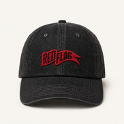 Red Flag Pennant Baseball Caps