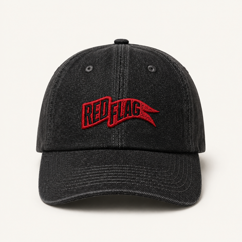 Red Flag Pennant Baseball Caps
