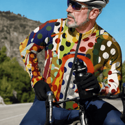 Retro Geo Polka Dot Pop Art Pro Aero Windbreaker Jacket