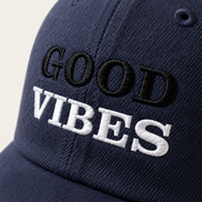 Good Vibes Slogan Baseball Caps