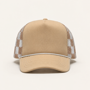 Checkerboard Mesh Trucker Hats
