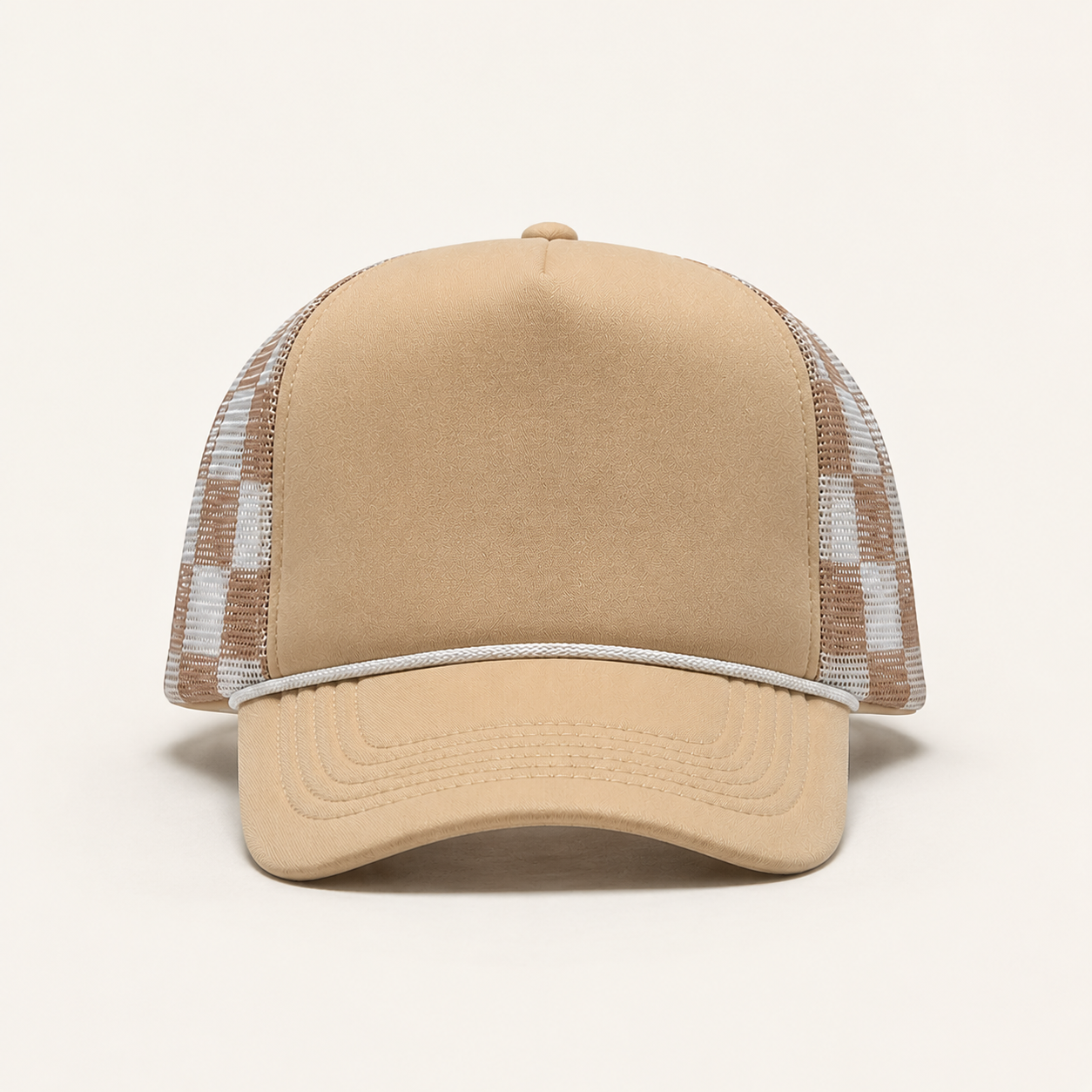 Checkerboard Mesh Trucker Hats