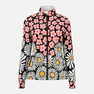 Retro Daisy Pop Windproof Jacket