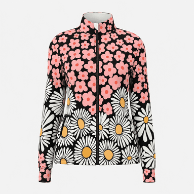 Retro Daisy Pop Windproof Jacket