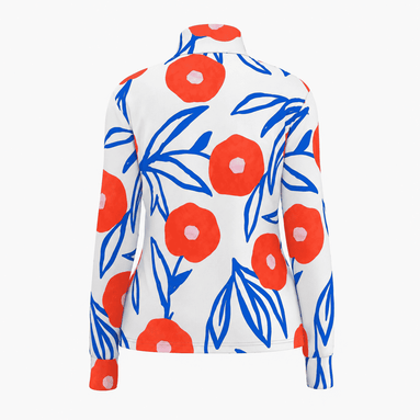 Cobalt Petal Sketch Windproof Jacket