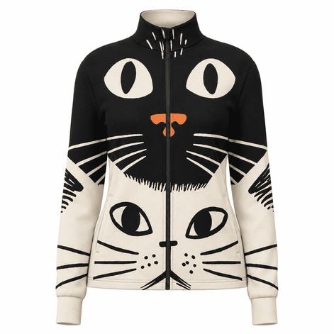 Cat Duo Graphic Windproof Jacket