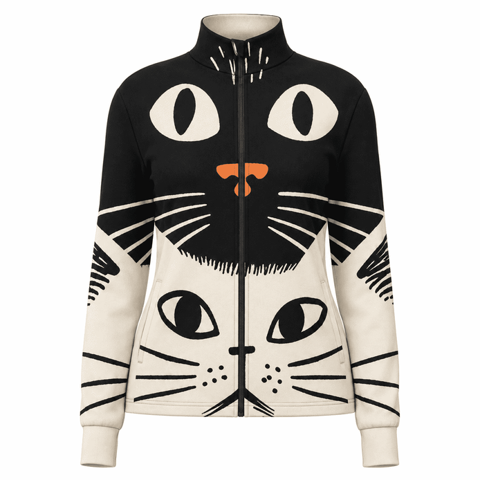 Cat Duo Graphic Windproof Jacket