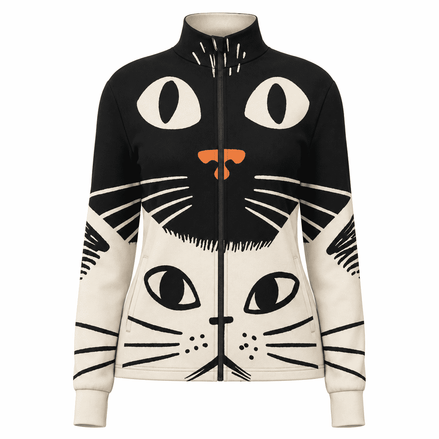 Cat Duo Graphic Windproof Jacket