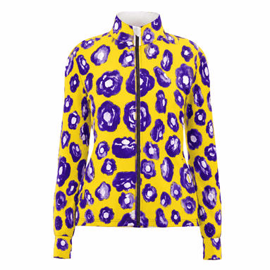 Violet Poppy Splash Windproof Jacket