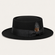 Vintage Feather Pork Pie Hats