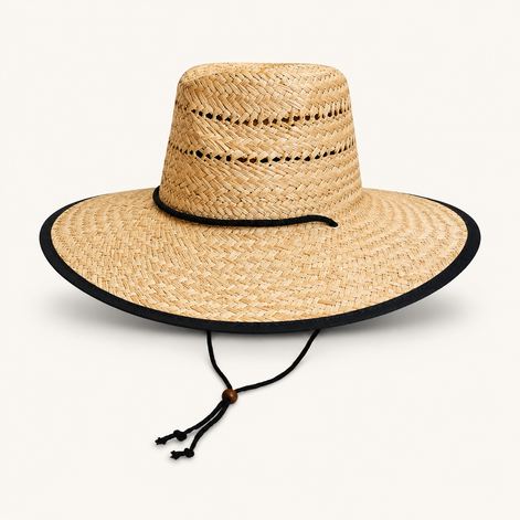 Vented Straw Lifeguard Hats