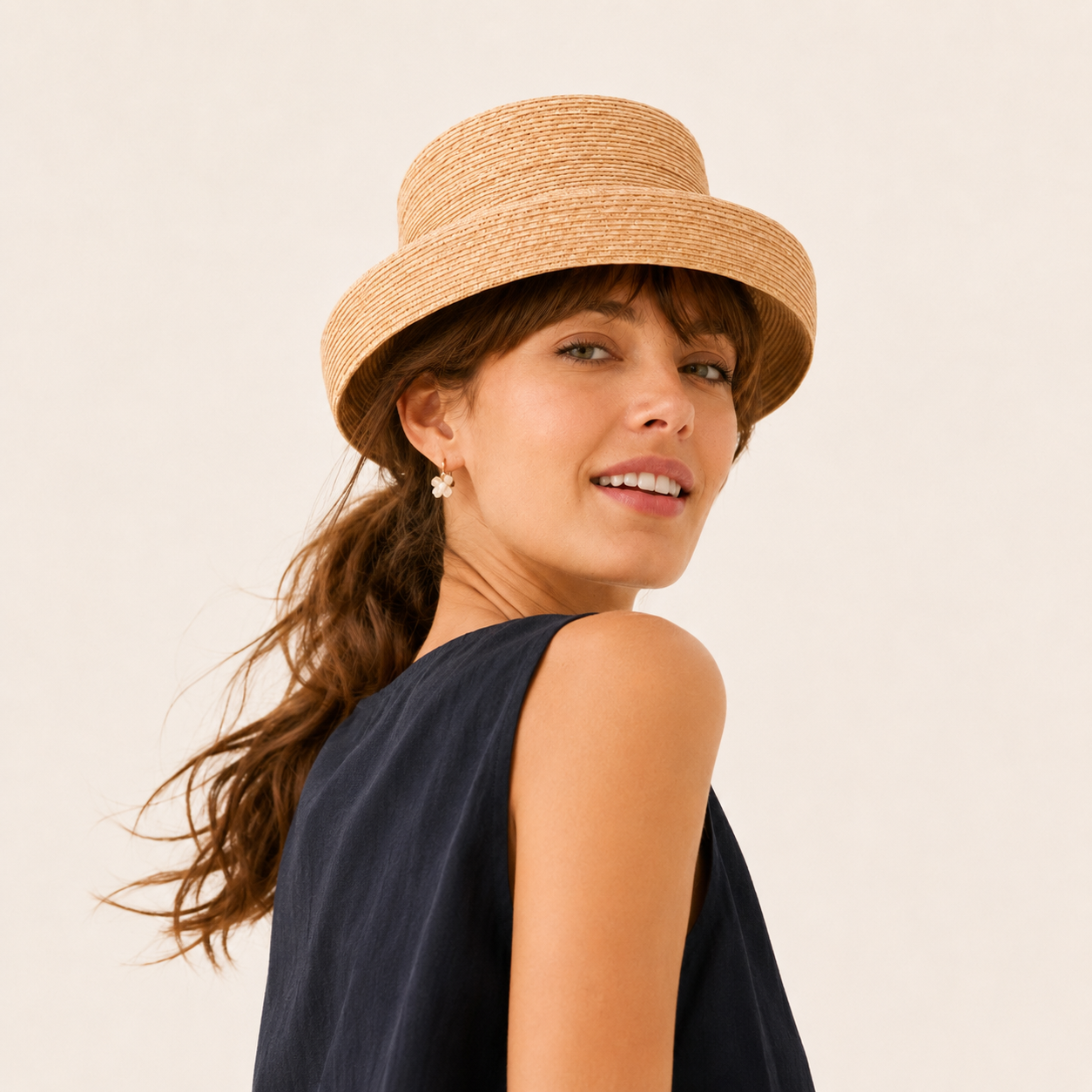 Wheat Straw Boater Hat