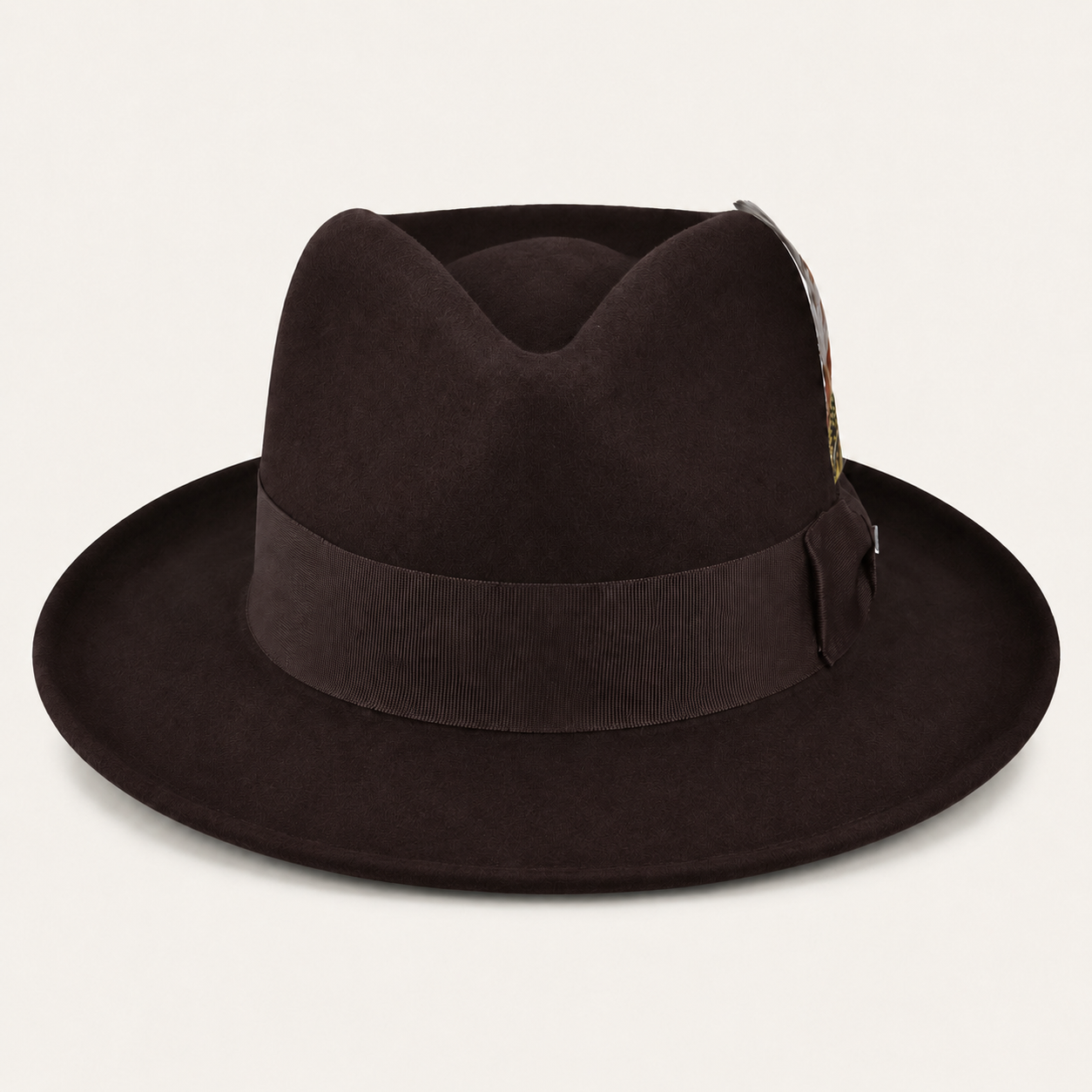Classic Feather Accent Fedora Hats