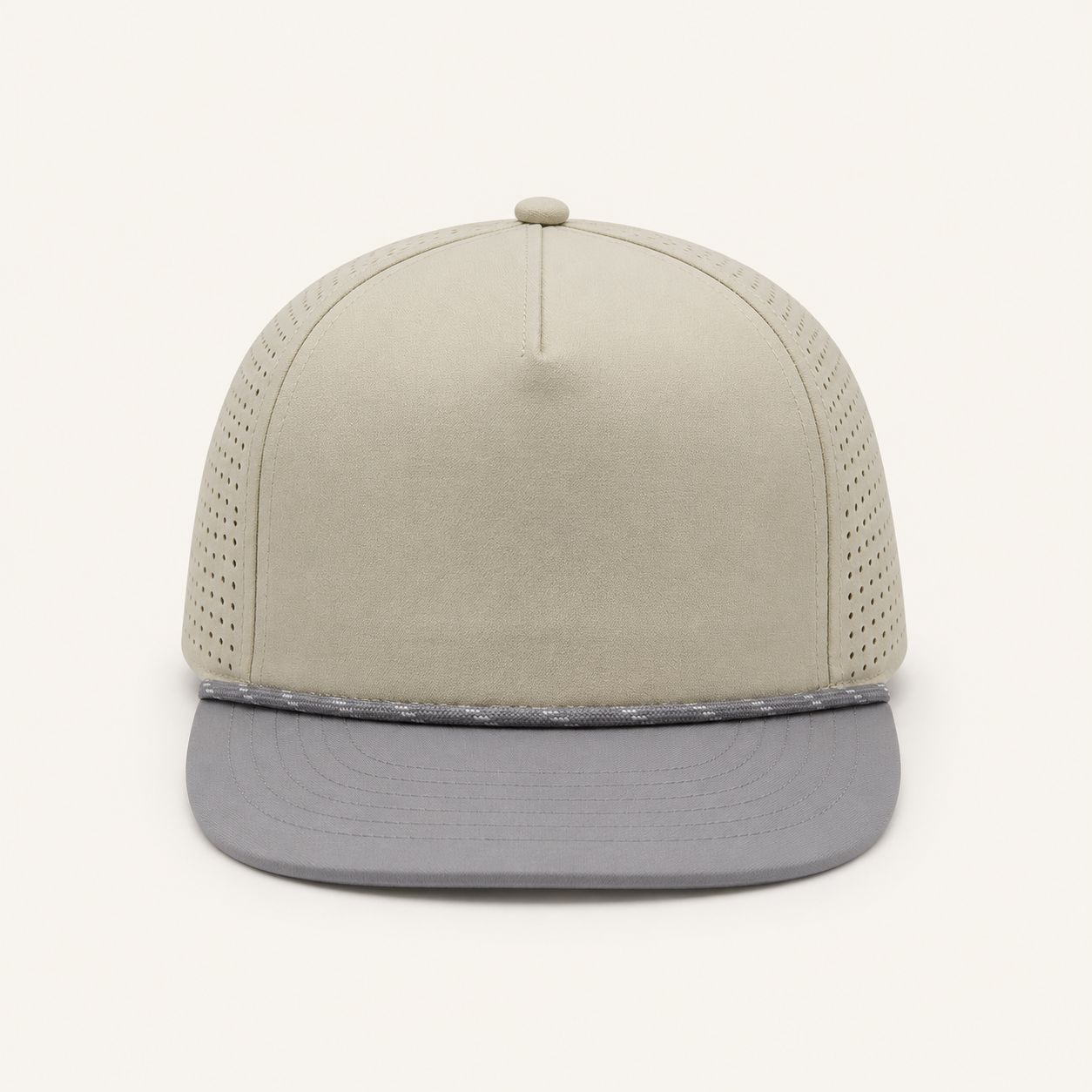 Olive Rope-Trim Performance Cap