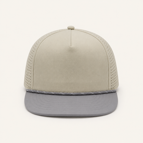 Olive Rope-Trim Performance Cap