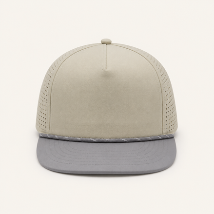 Olive Rope-Trim Performance Cap