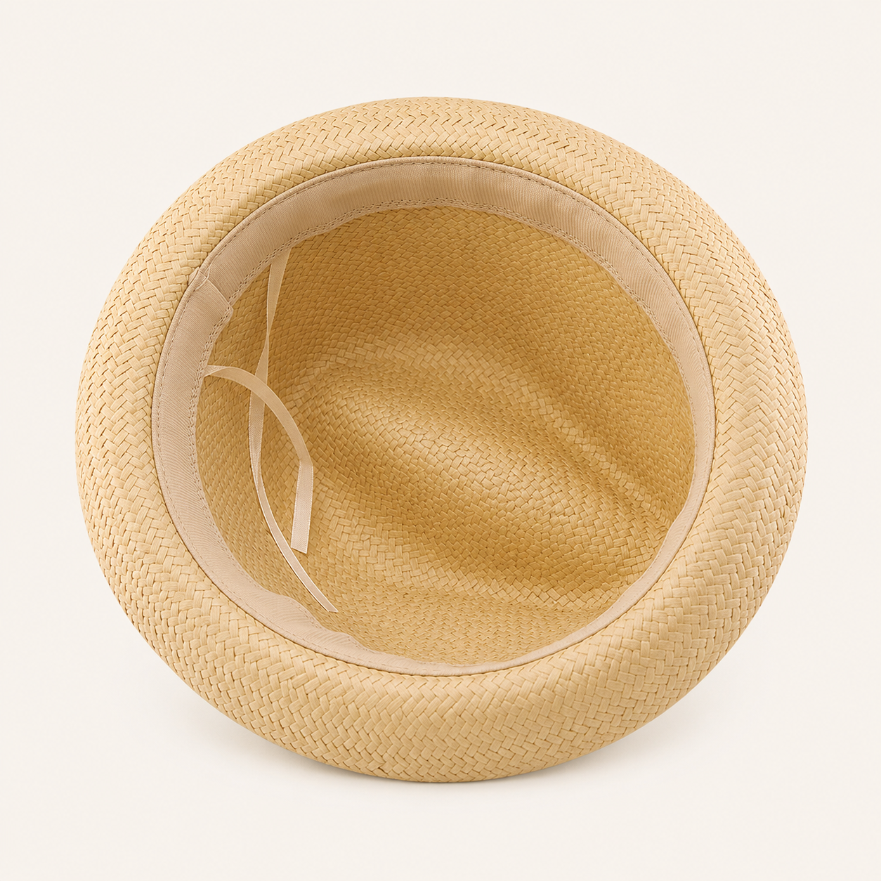 Striped Band Straw Pork Pie Hats