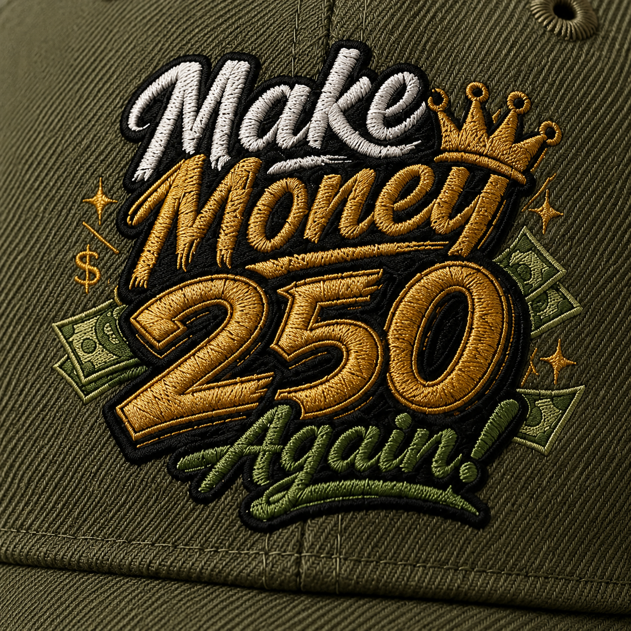 Make Money 250 Baseball Caps