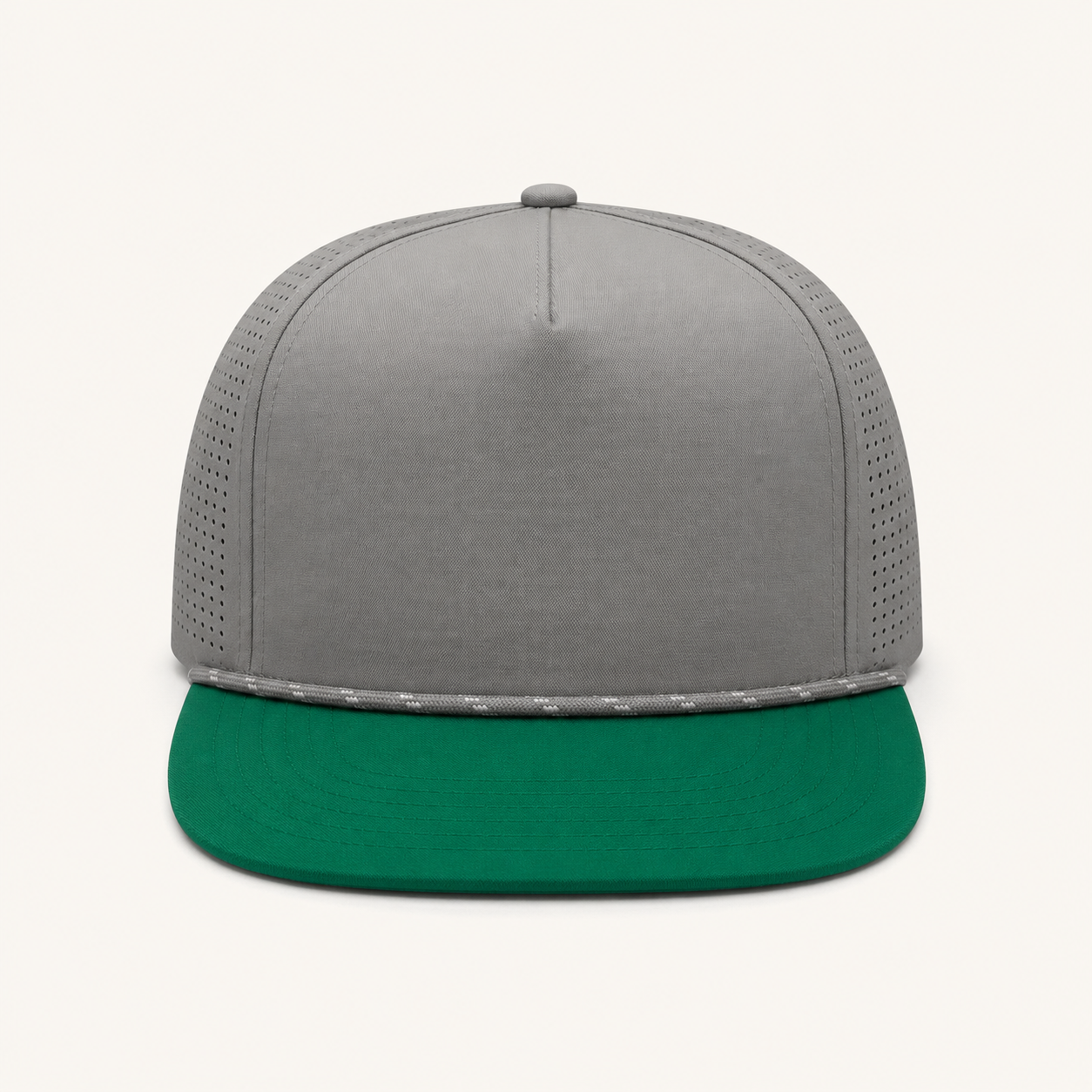 Olive Rope-Trim Performance Cap