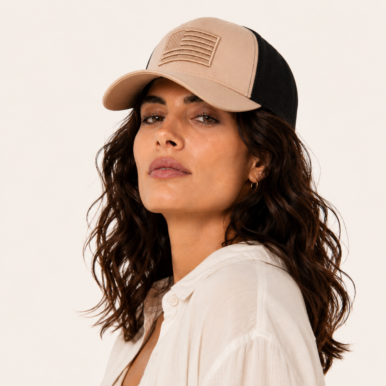 Tonal Flag Trucker Cap