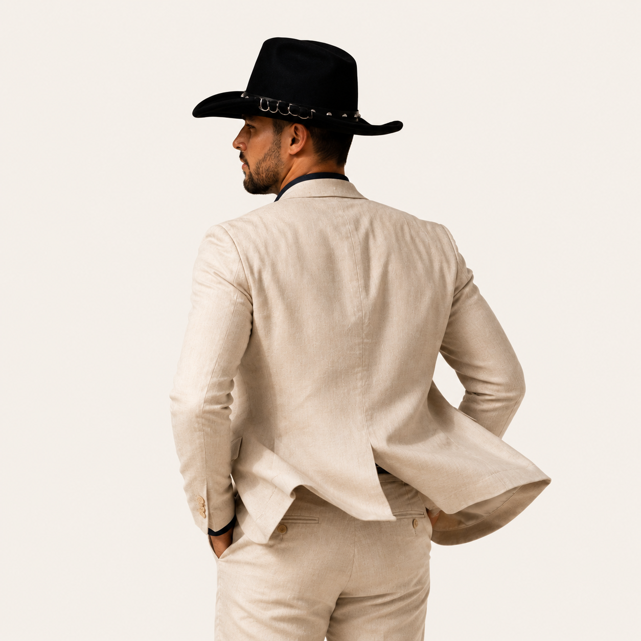 Studded Black Cowboy Hat