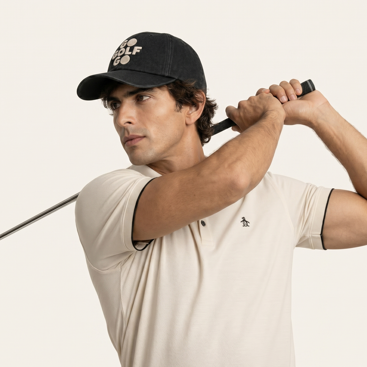 Cross Letters Go Golf Go Baseball Caps