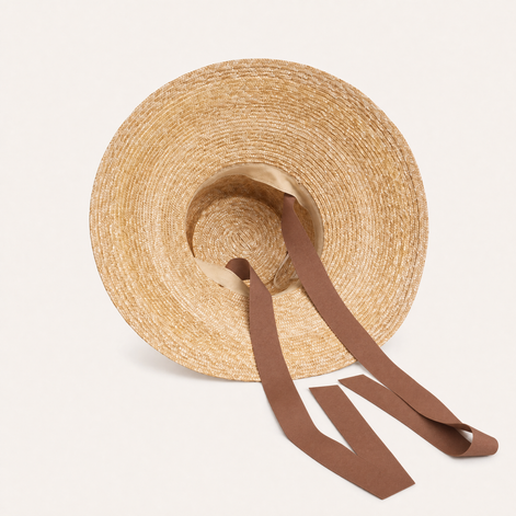 Ribbon Straw Sun Hat