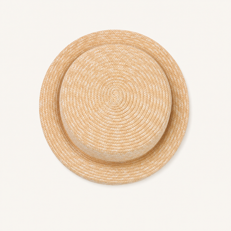 Wheat Straw Boater Hat