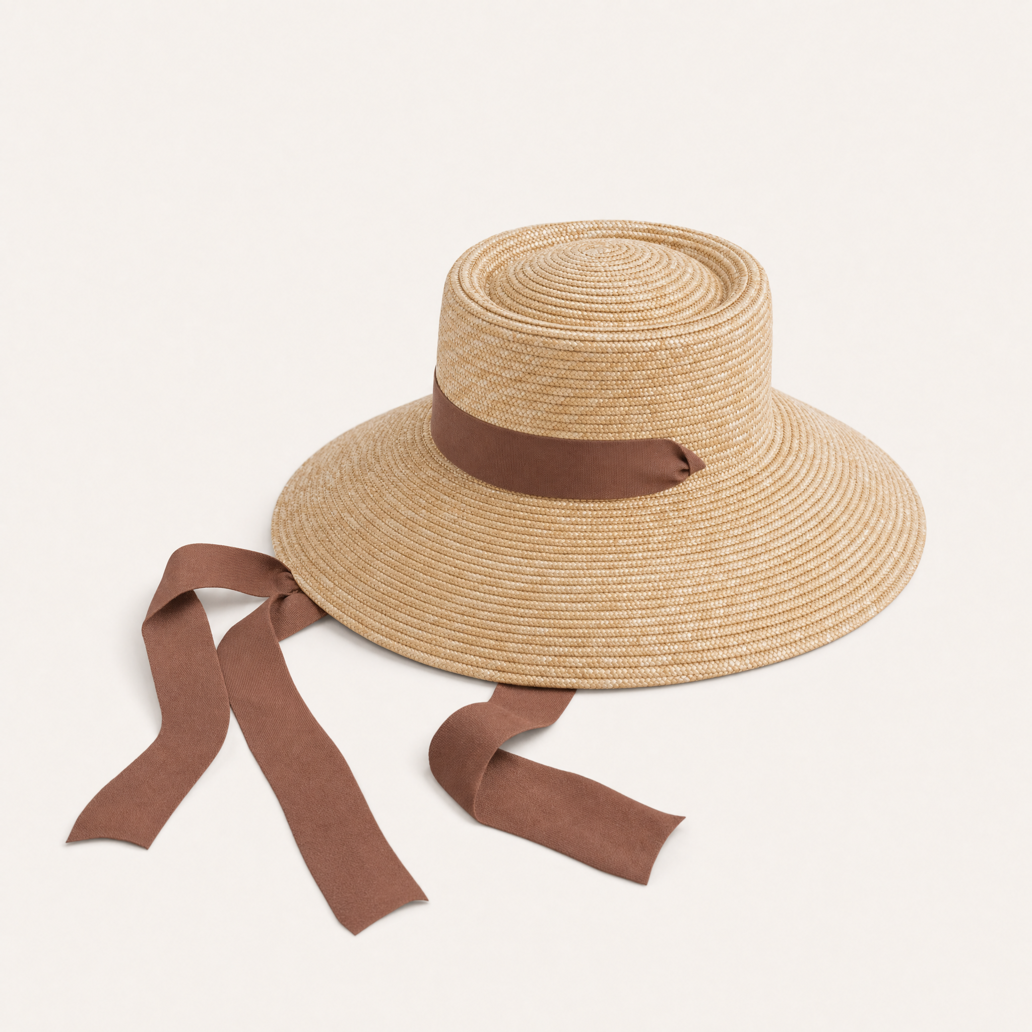 Ribbon Straw Sun Hat