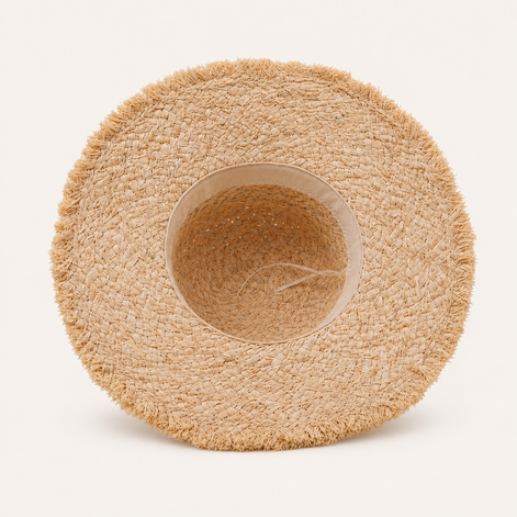Frayed Straw Sun Hat