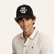 Cross Letters Go Golf Go Baseball Caps