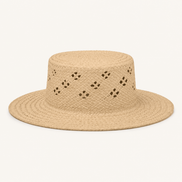 Open-Weave Raffia Sun Hat