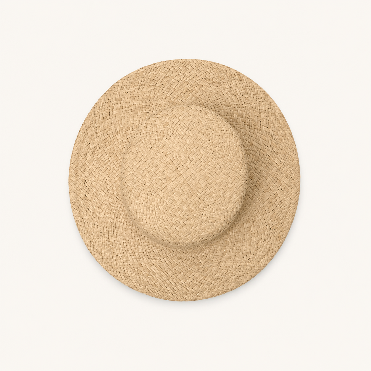 Open-Weave Raffia Sun Hat