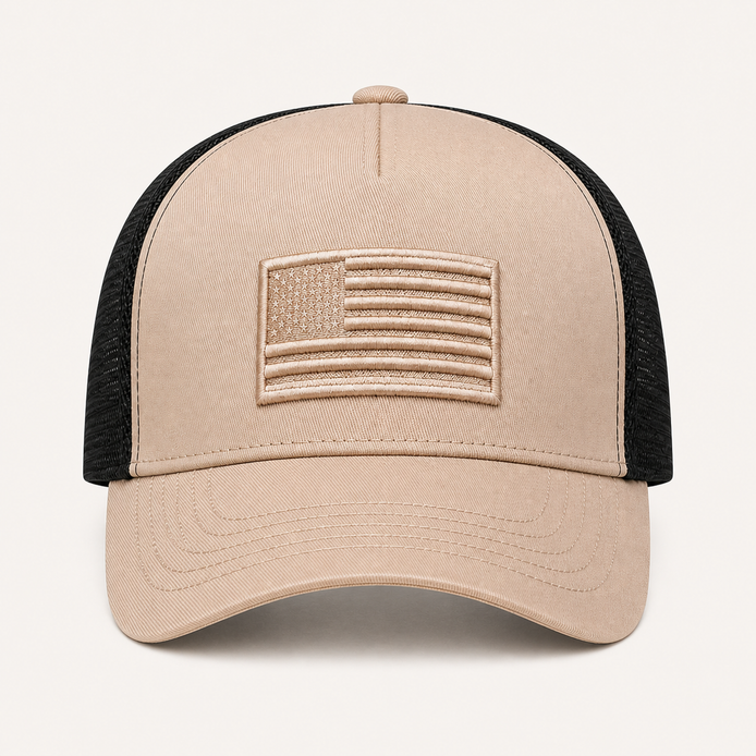 Tonal Flag Trucker Cap