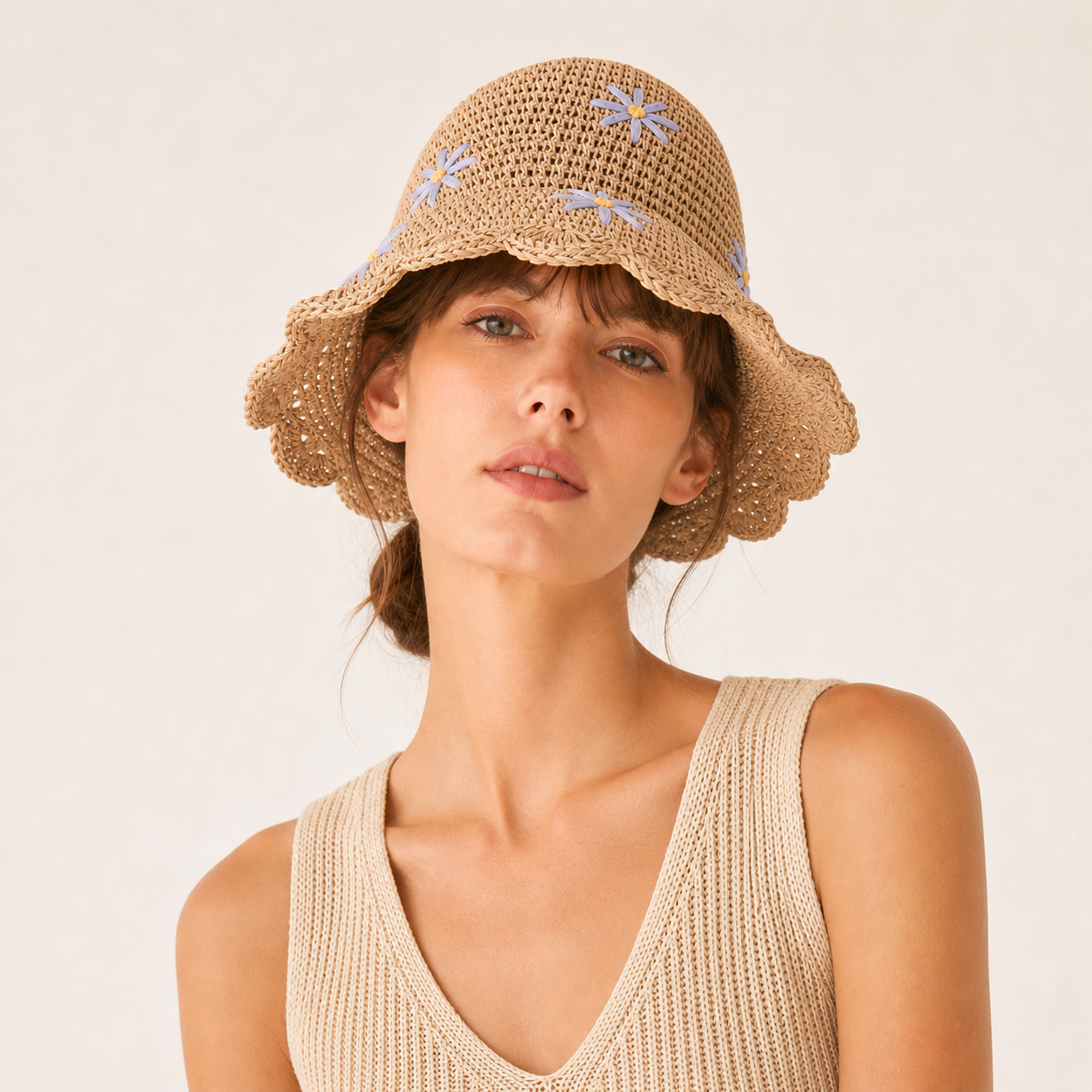 Daisy Crochet Sun Hat