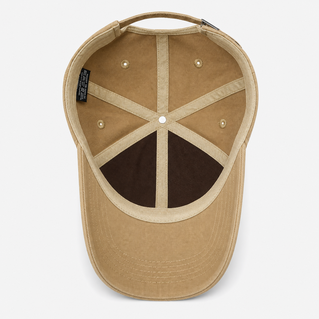 Distressed Khaki Baseball Cap