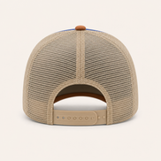 Blue Color-Block Trucker Cap