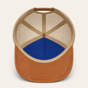 Blue Color-Block Trucker Cap