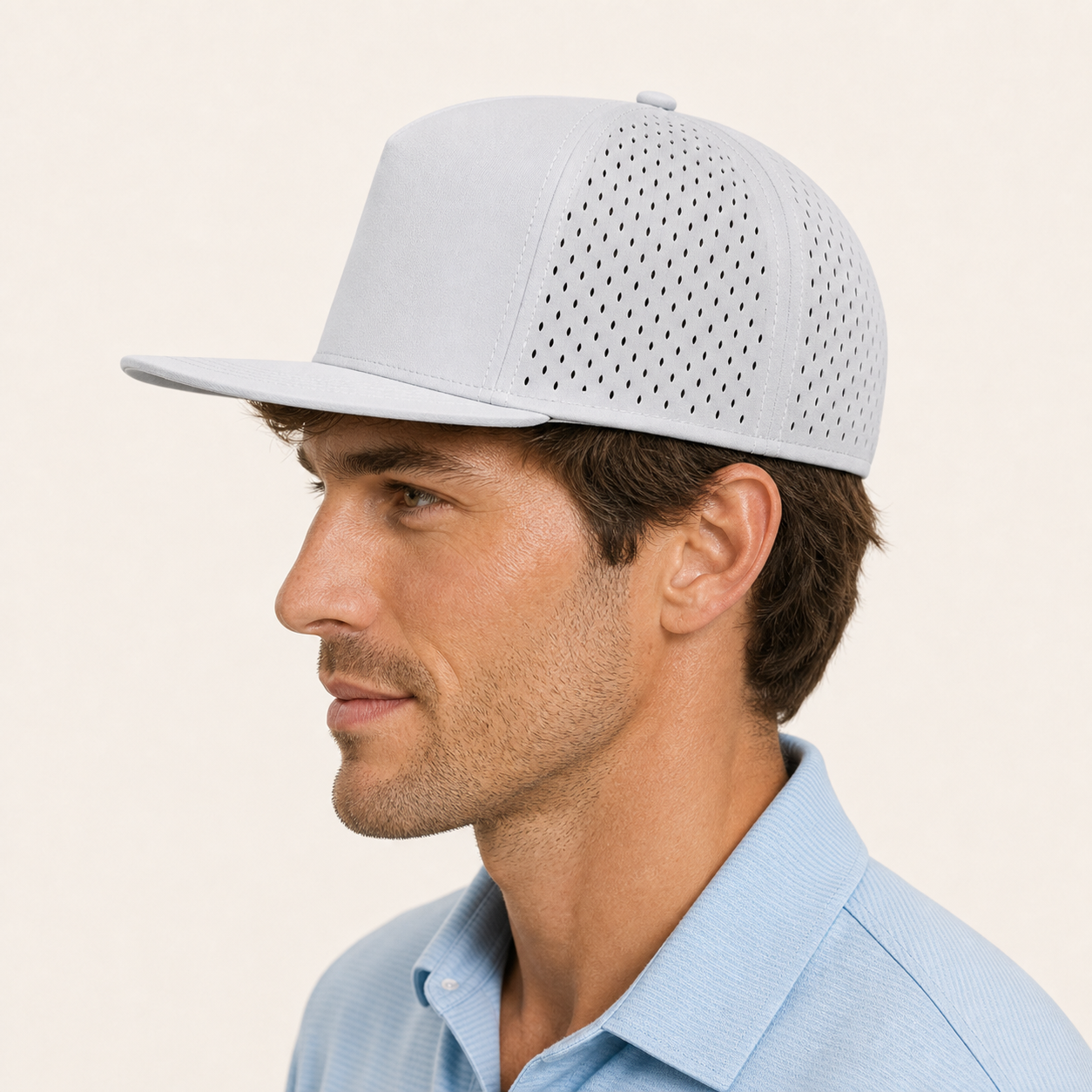 Ventilated Flat-Brim Cap