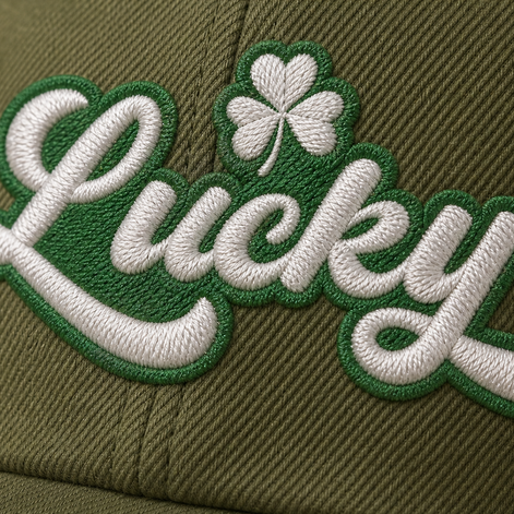 Lucky Script Baseball Cap