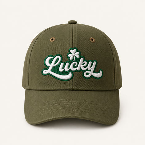 Lucky Script Baseball Cap